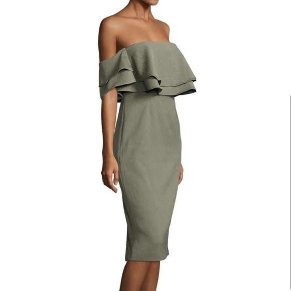 NWT Keepsake Serenity Off Shoulder Midi Dress - Picture 2 of 10